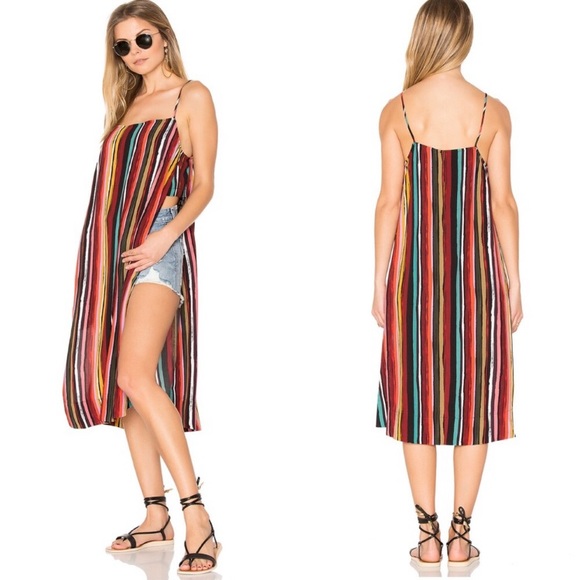 Free People Tops - Free People Boho Ruby Multicolor Tank Tunic Top